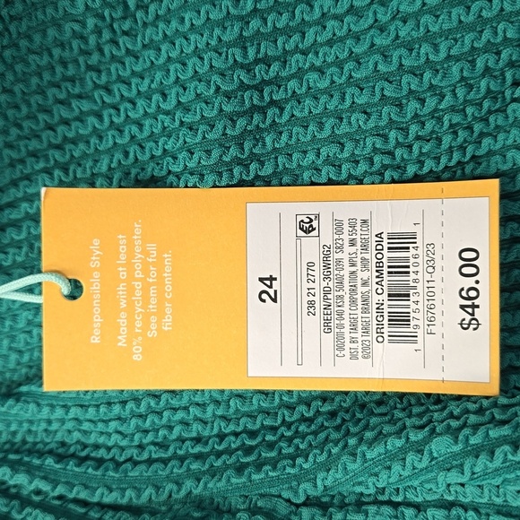 Women's Pucker Square Neck One Piece Swimsuit | Kona Sol | 24 - Picture 8 of 10